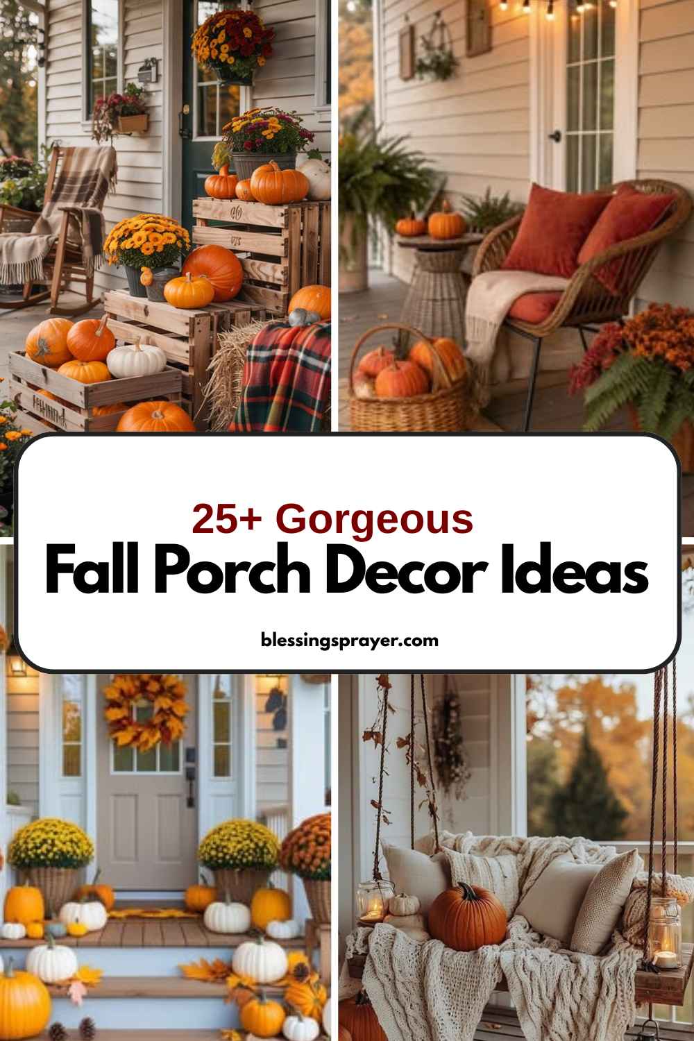 25+ Gorgeous Fall Porch Decor Ideas - † ️️ Daily Blessings Prayer ️