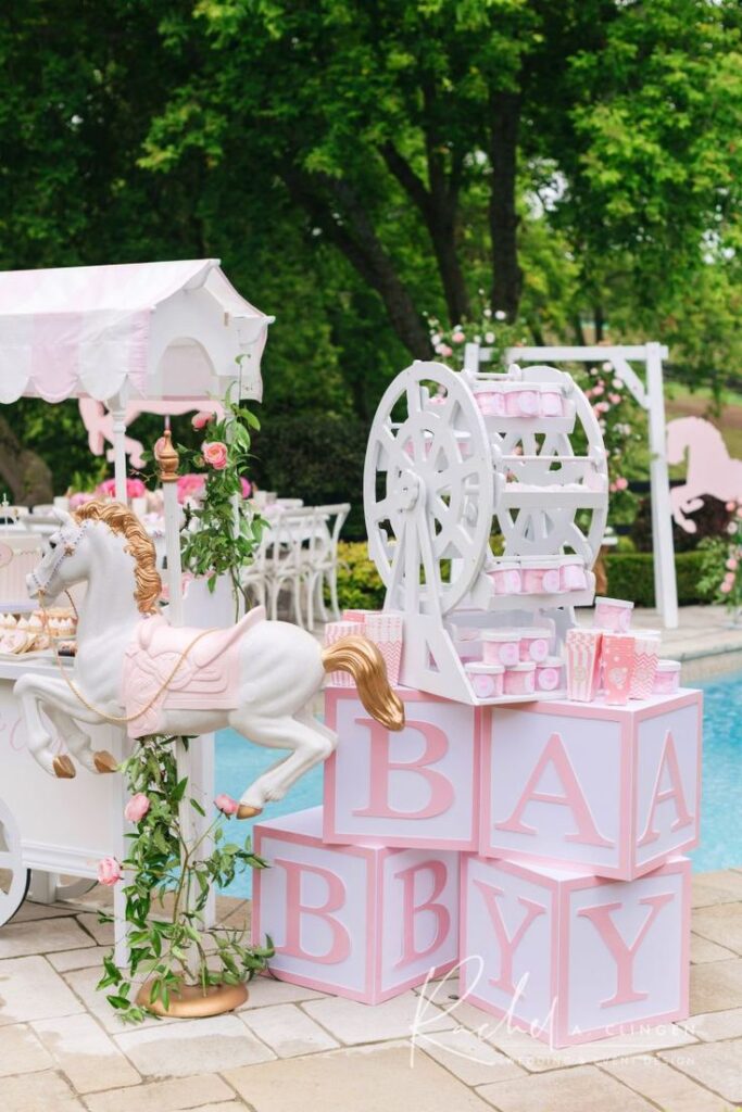 French Carousel Baby Shower Charm