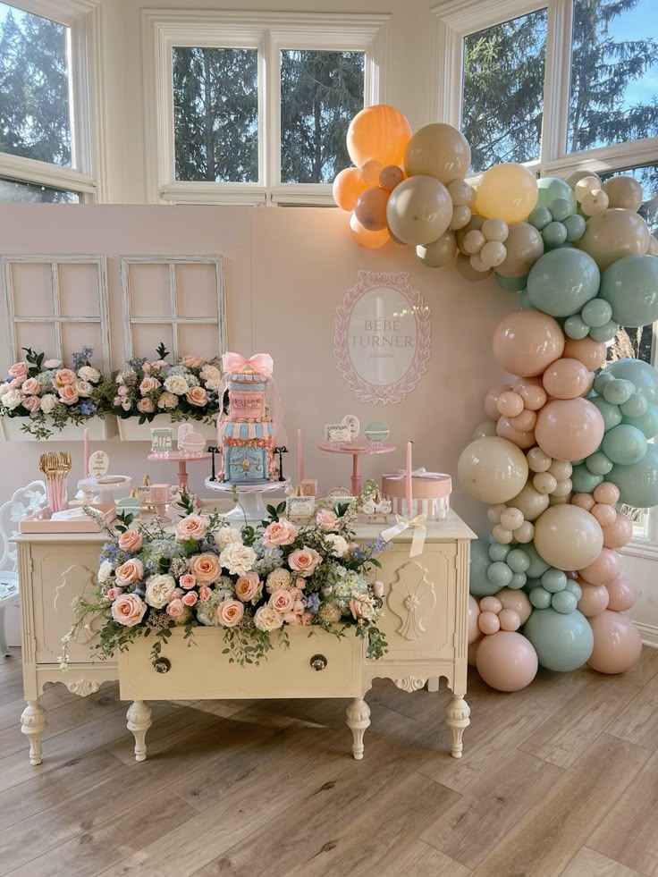 French Patisserie Baby Shower Lounge