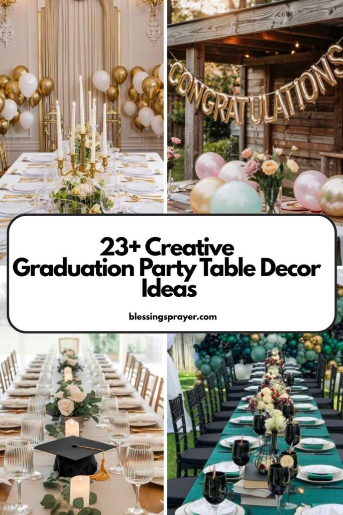Graduation Party Table Decor Ideas