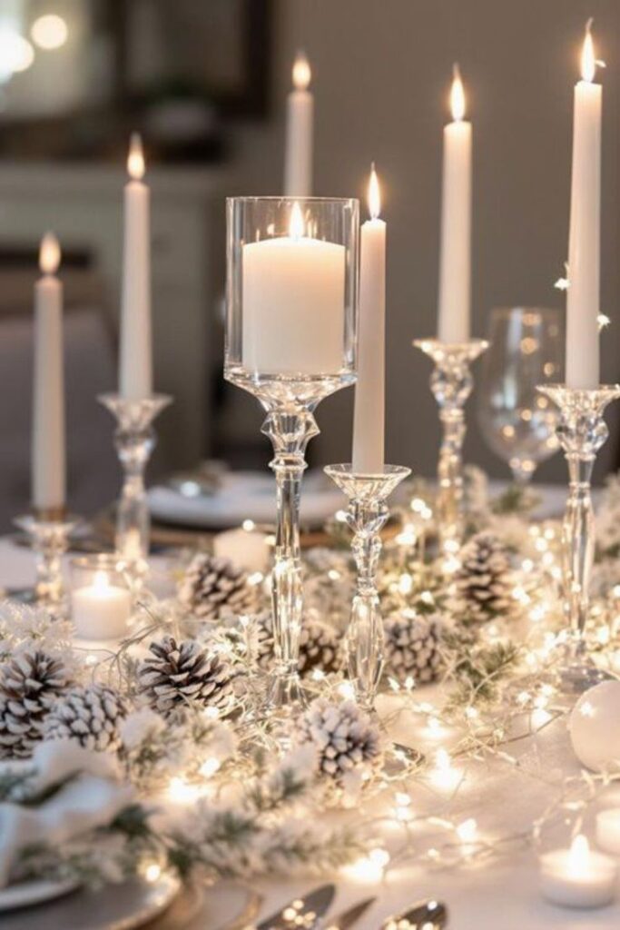 Luxe White and Silver Winter Glam Theme