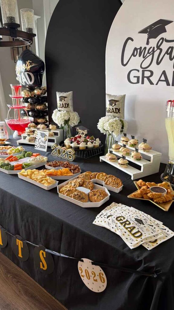 Metallic Graduation Table Theme