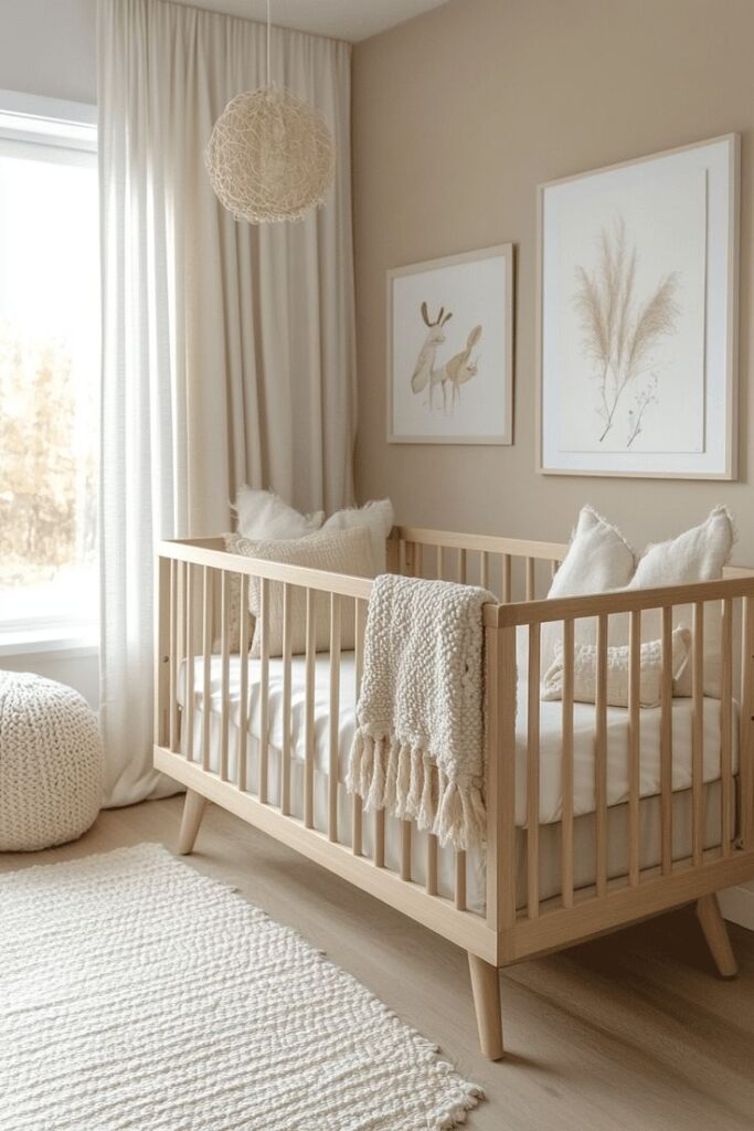 Minimal Beige Faith Nursery