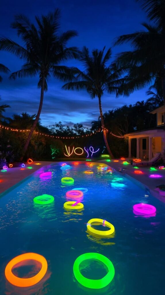 Neon 90s Pool Party
