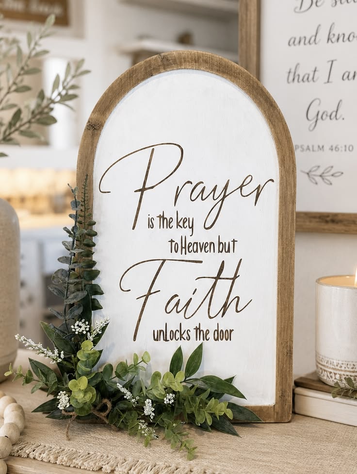 Neutral Christian Hallway Decor
