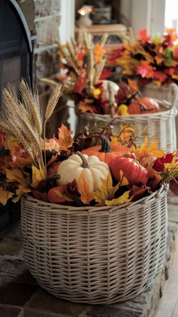 Neutral Fall Basket Styling