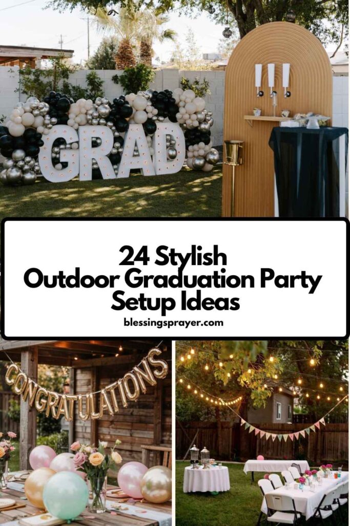 Outdoor Graduation Party Setup Ideas
