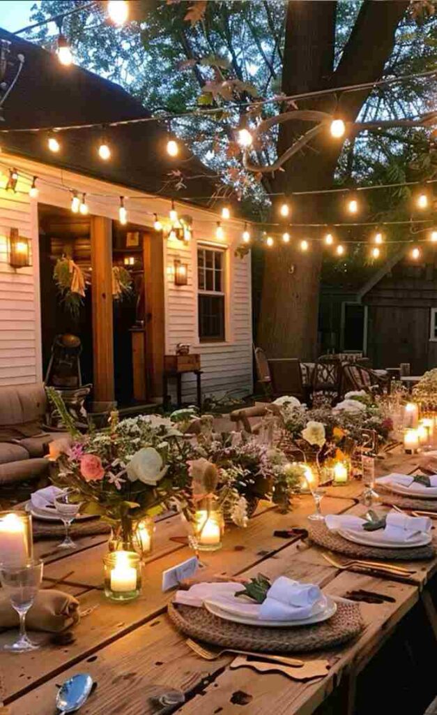 Outdoor Pasta Dinner Party