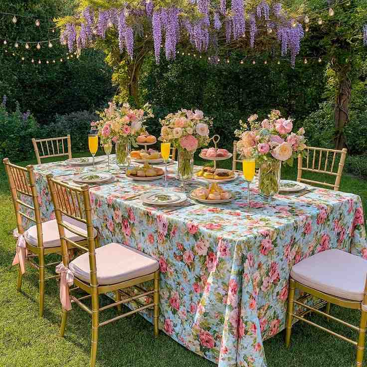 Outdoor Picnic-Style Table Setup