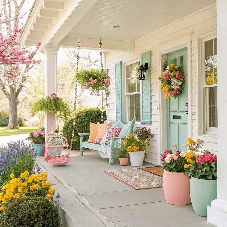 Pastel Summer Porch Charm