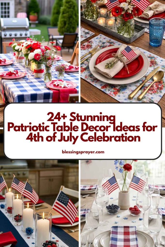 I absolutely love how the right 4th of July table decor can completely transform any celebration into something festive, stylish, and unforgettable. From patriotic centerpieces and creative red, white, and blue details to charming summer tablescapes and welcoming party setups, these table decor ideas are perfect for creating beautiful all-American entertaining.