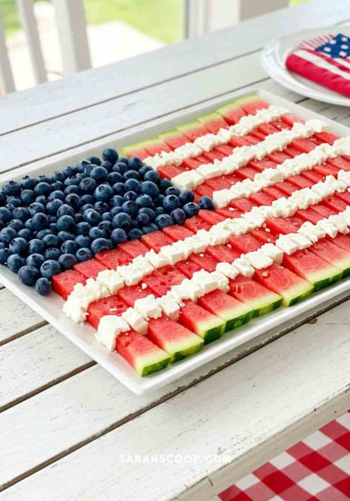 Patriotic Watermelon Dessert Display
