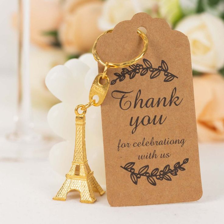 Personalized Keychain Party Favors
