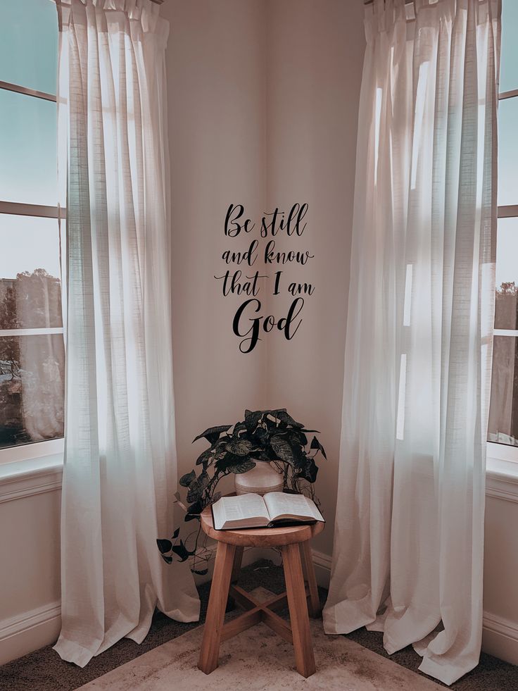 Reading Nook Scripture Inspiration
