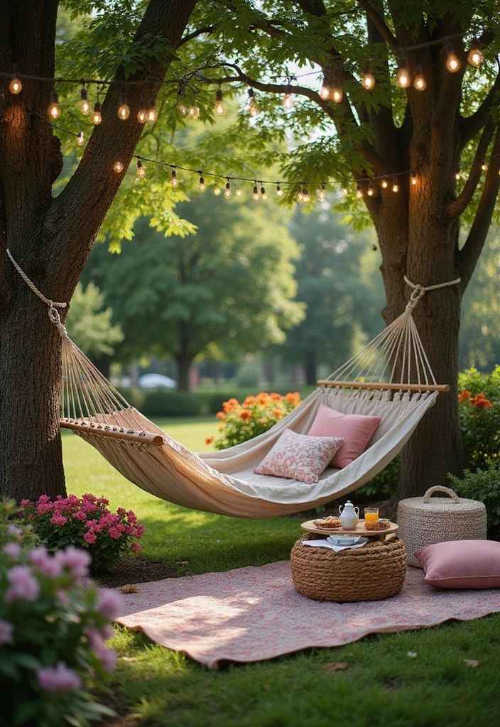 Relaxing Hammock Garden Corner