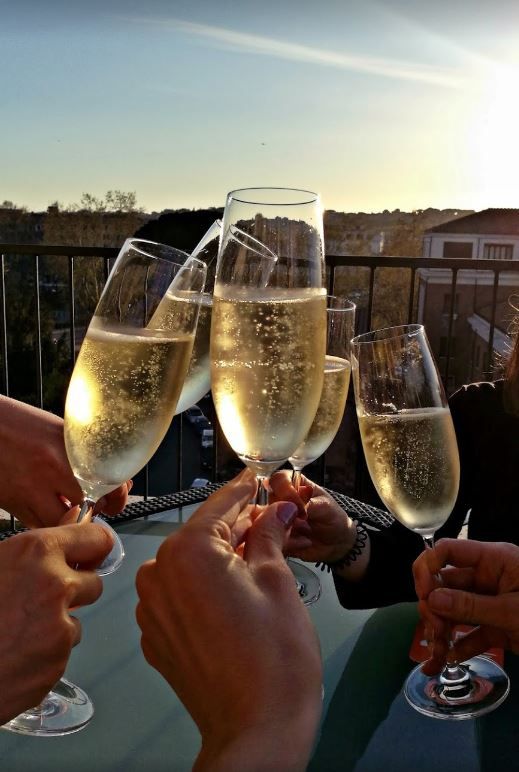 Rooftop Champagne Celebration