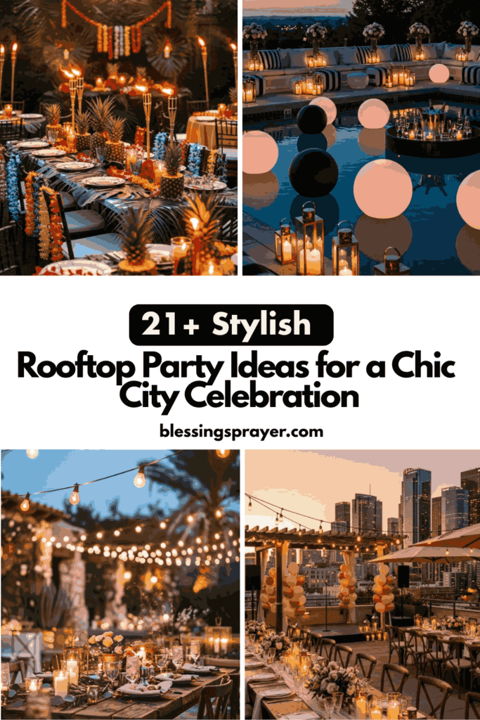 Rooftop Party Ideas for a Chic City Celebration