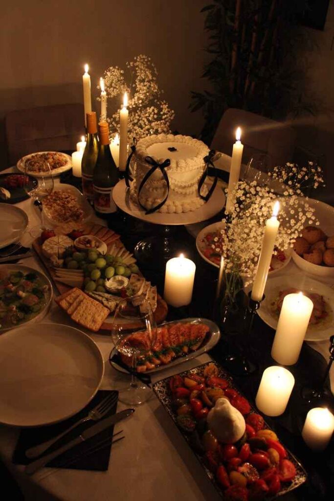 Soft Glam Birthday Dinner