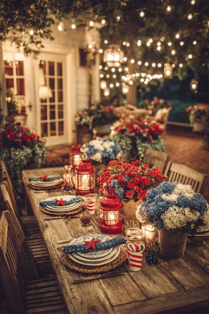 Star-Spangled Buffet Table