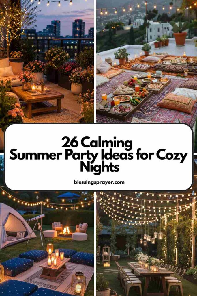 Summer Party Ideas for Cozy Nights