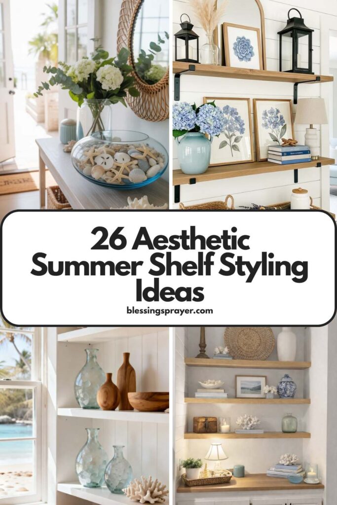 Summer Shelf Styling Ideas