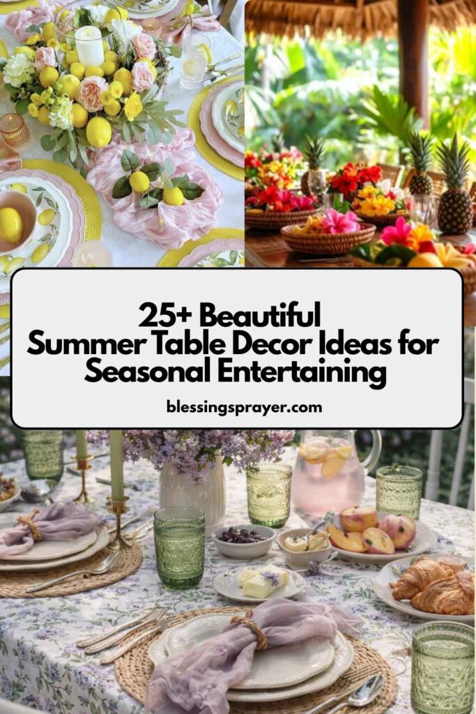 Summer Table Decor Ideas for Seasonal Entertaining