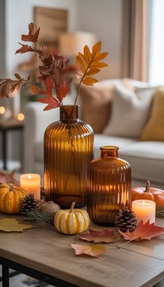 Tonal Autumn Decor Layering