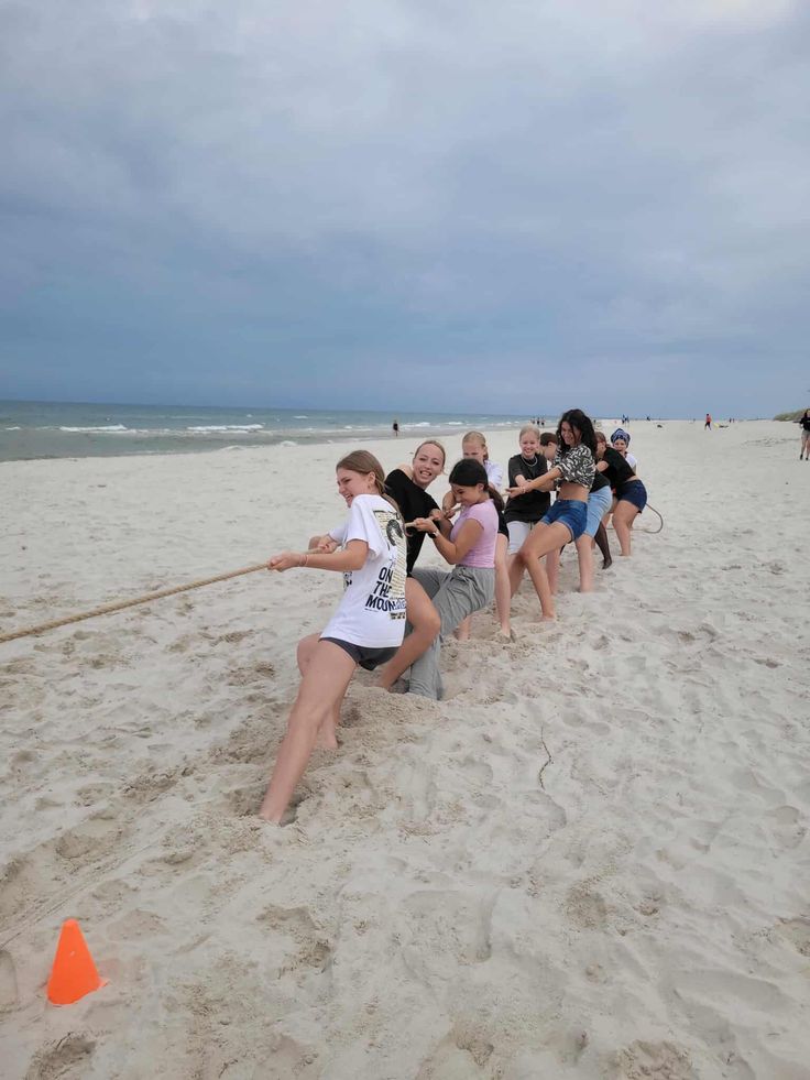 Tug of War on the Sand