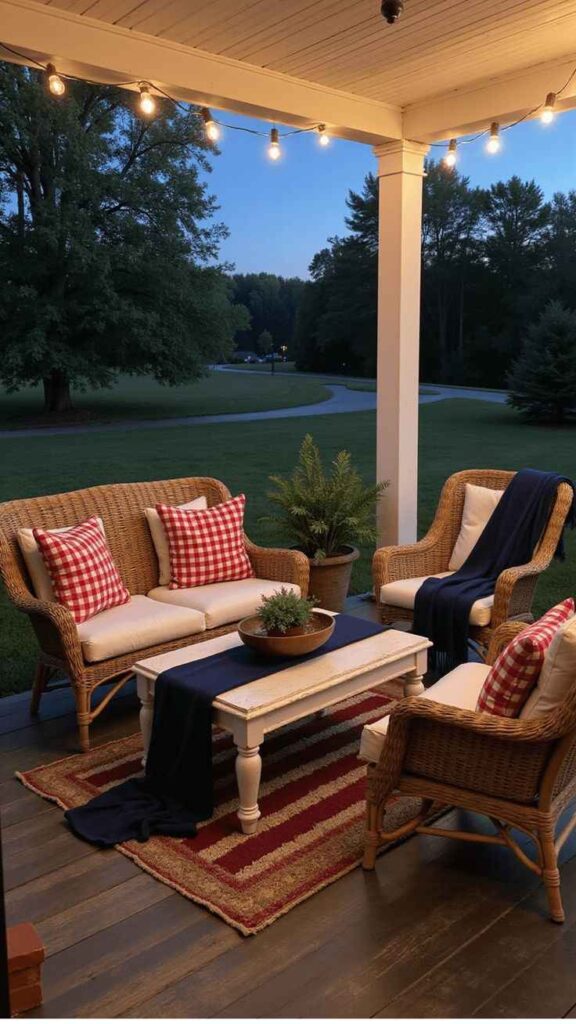 Vintage Americana Porch Table
