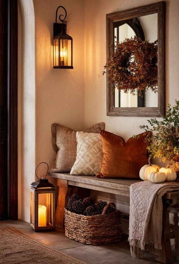 Farmhouse Fall Bench Styling