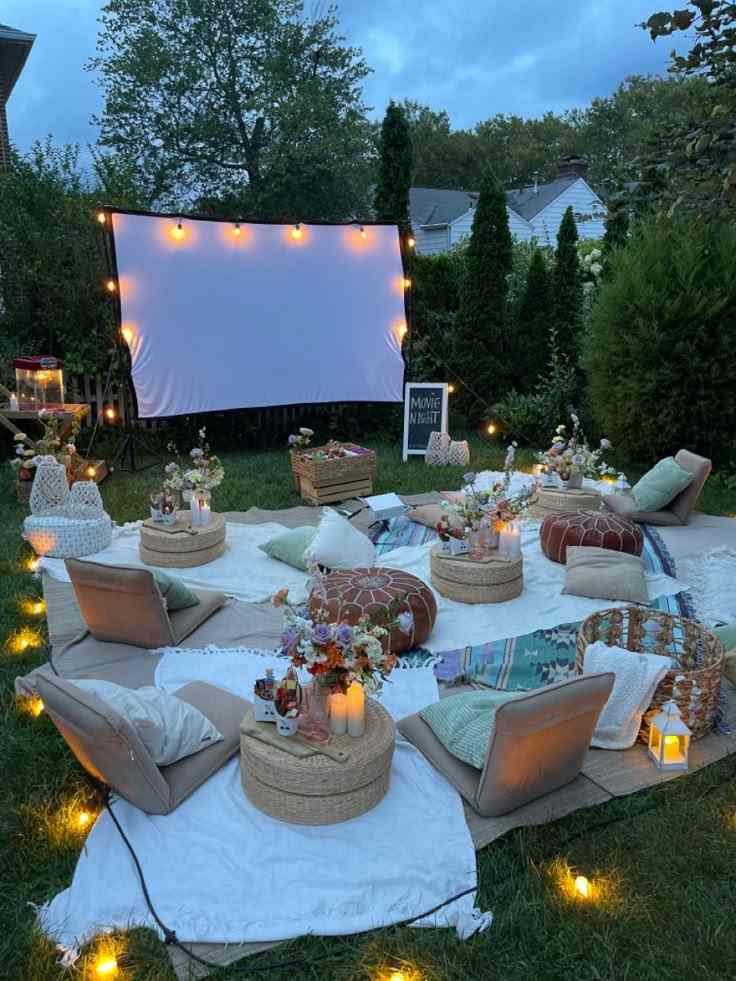 Backyard Movie Under the Stars