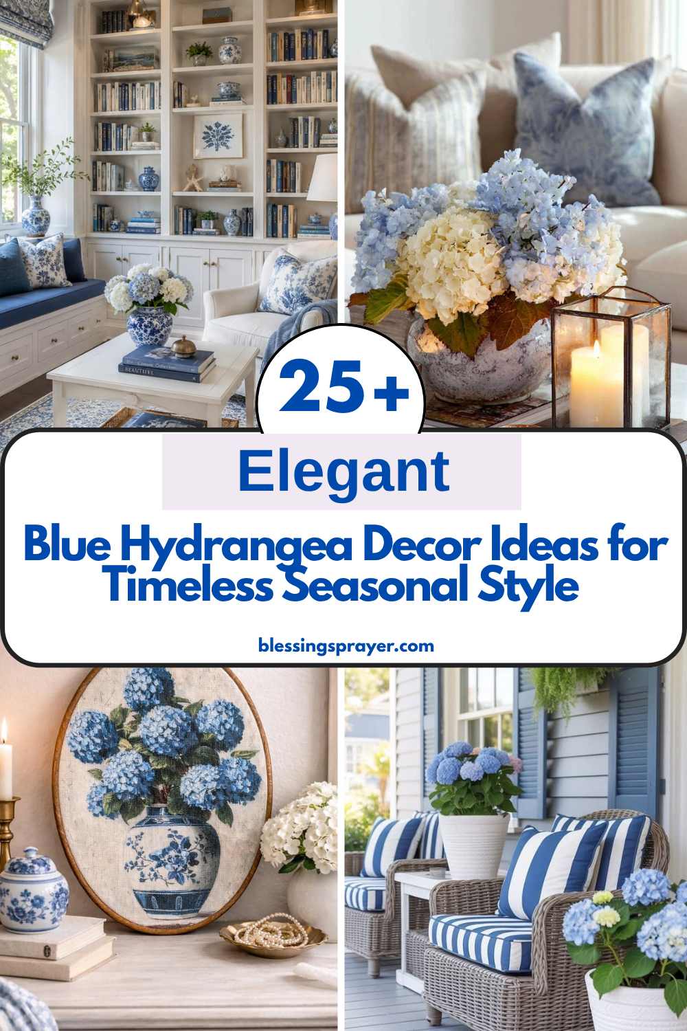25+ Elegant Blue Hydrangea Decor Ideas for Timeless Seasonal Style ...