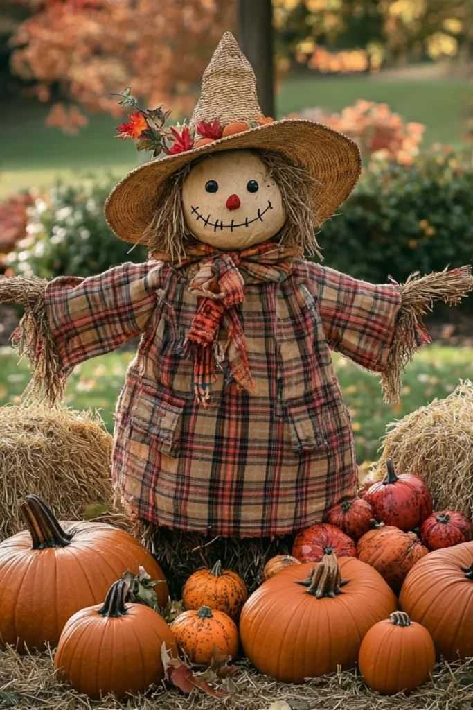 Build a Friendly Pumpkin Scarecrow