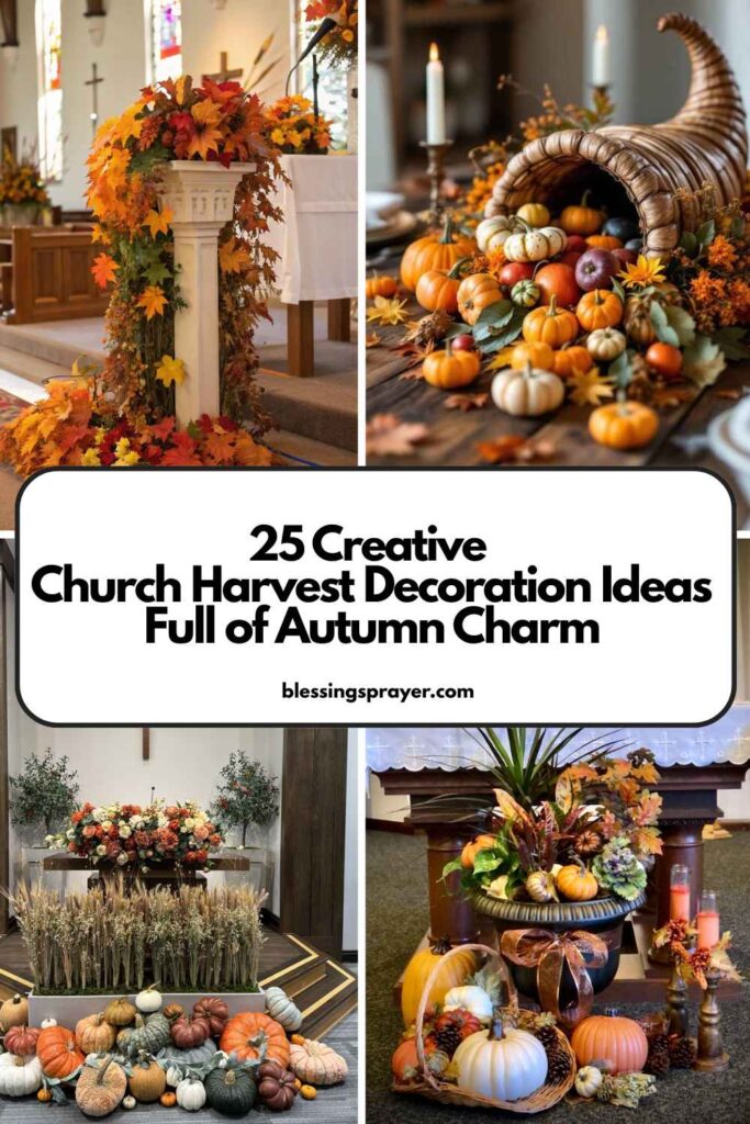 Church Harvest Decoration Ideas Full of Autumn Charm