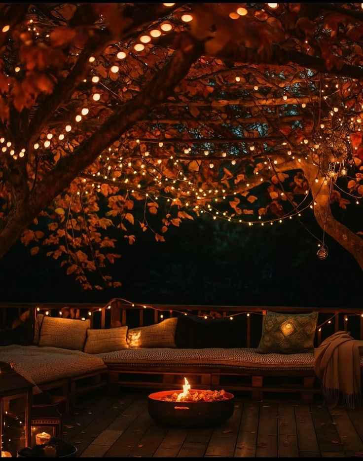 Cozy Backyard Bonfire Night