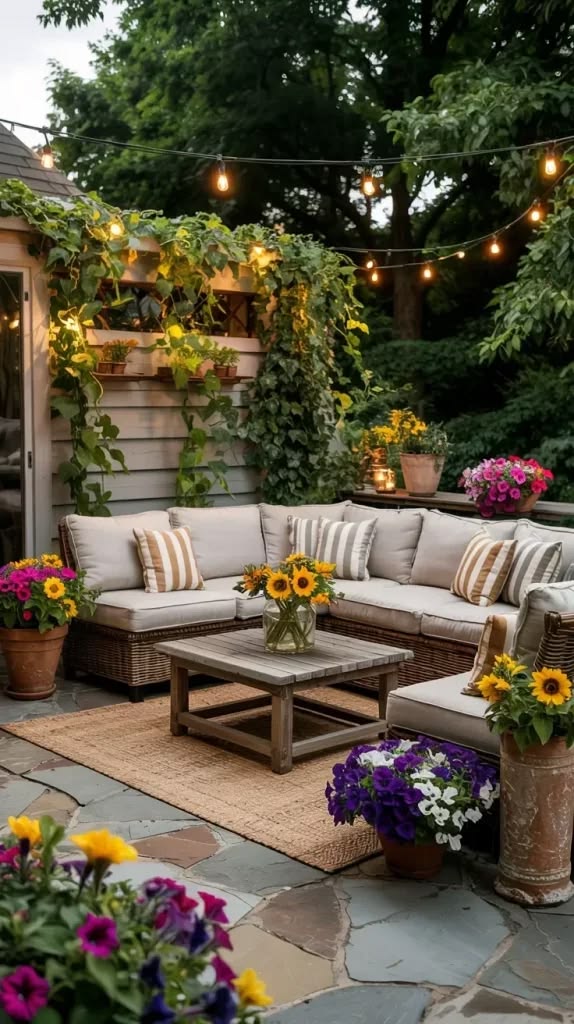 Cozy Outdoor Lounge Area