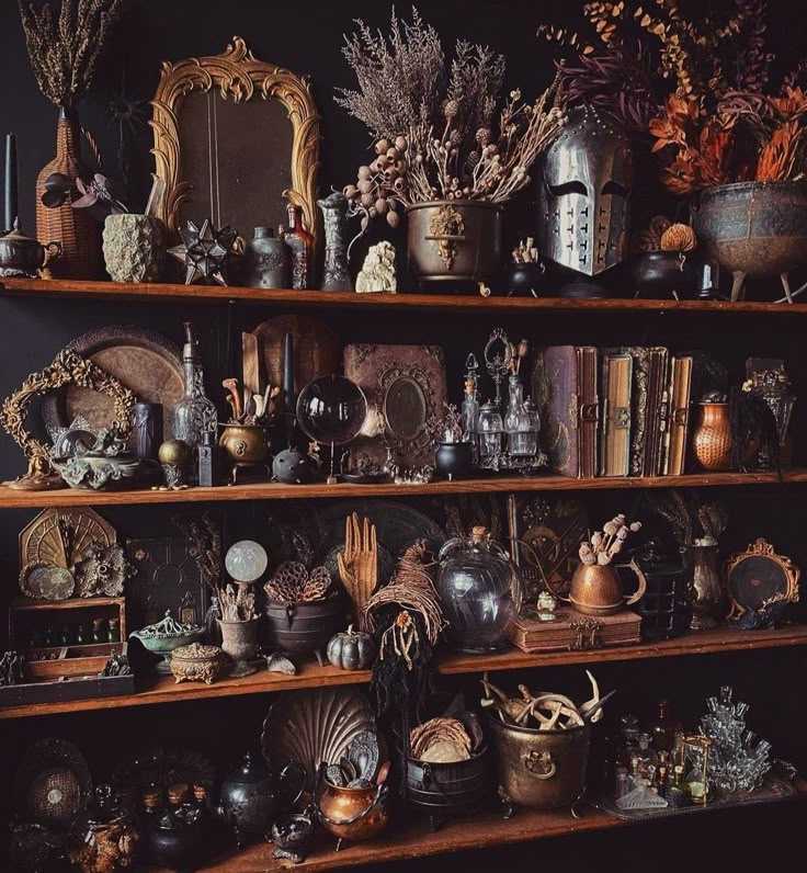 Creepy Apothecary Shelf Display