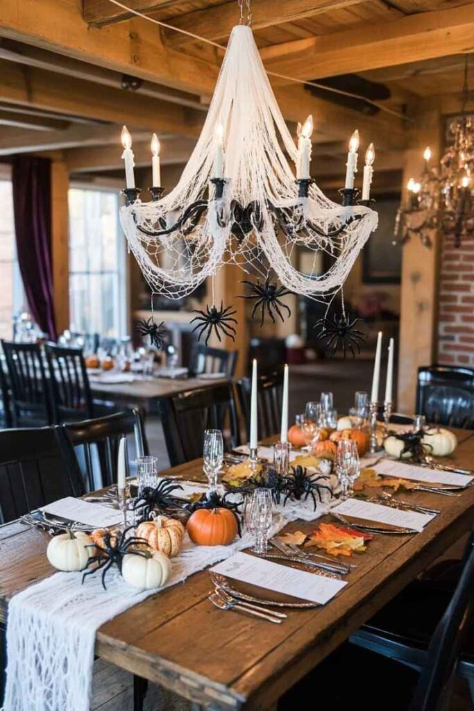 Crystal Chandelier Halloween Decor