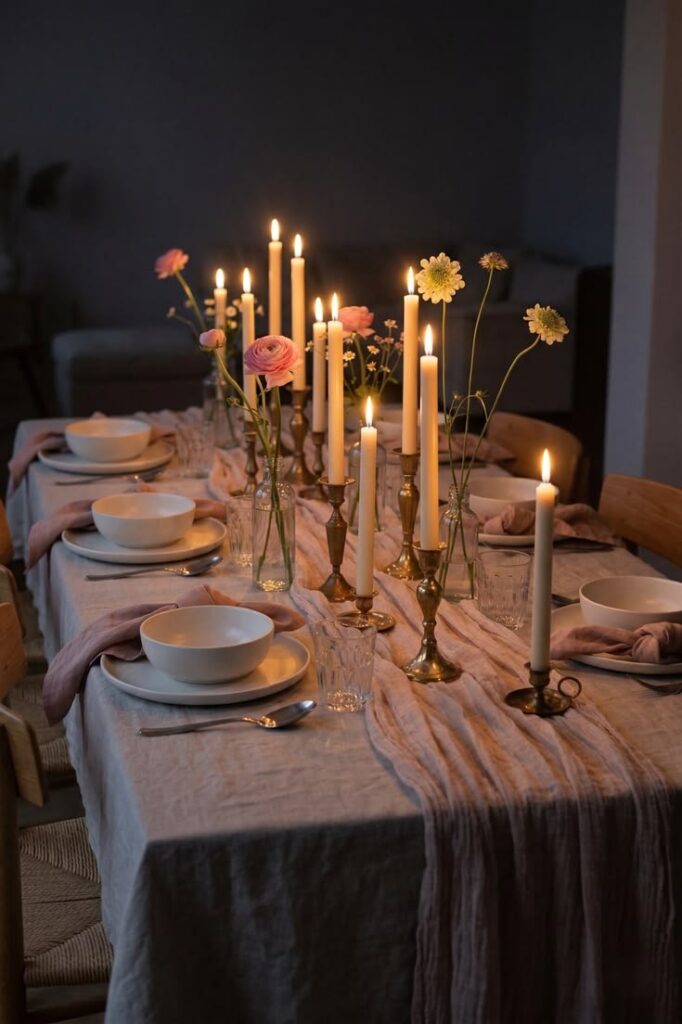 Elegant Candlelit Dinner Party