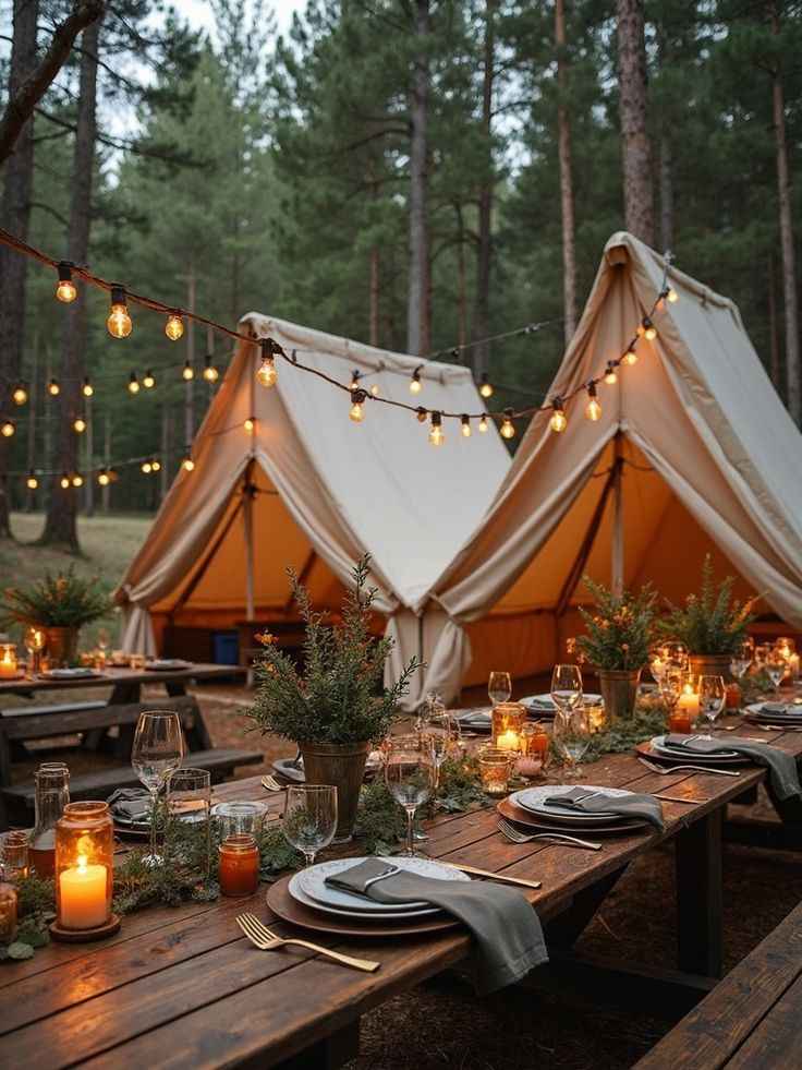 Fall Glamping Birthday Party