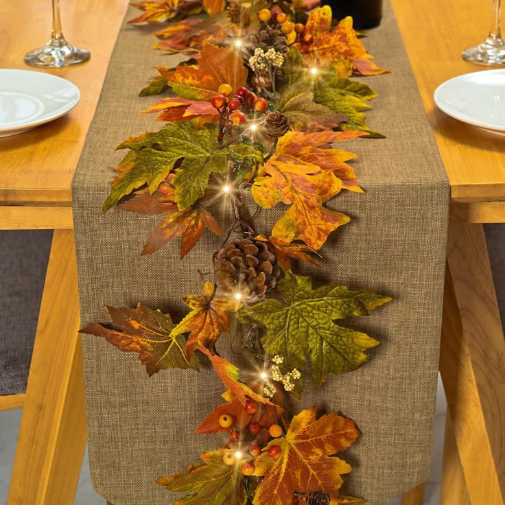 Fall Leaf Craft Table