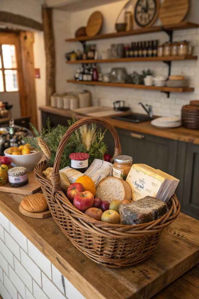 Farmhouse Basket Kitchen Decor