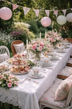 Vintage Tea Party Setup