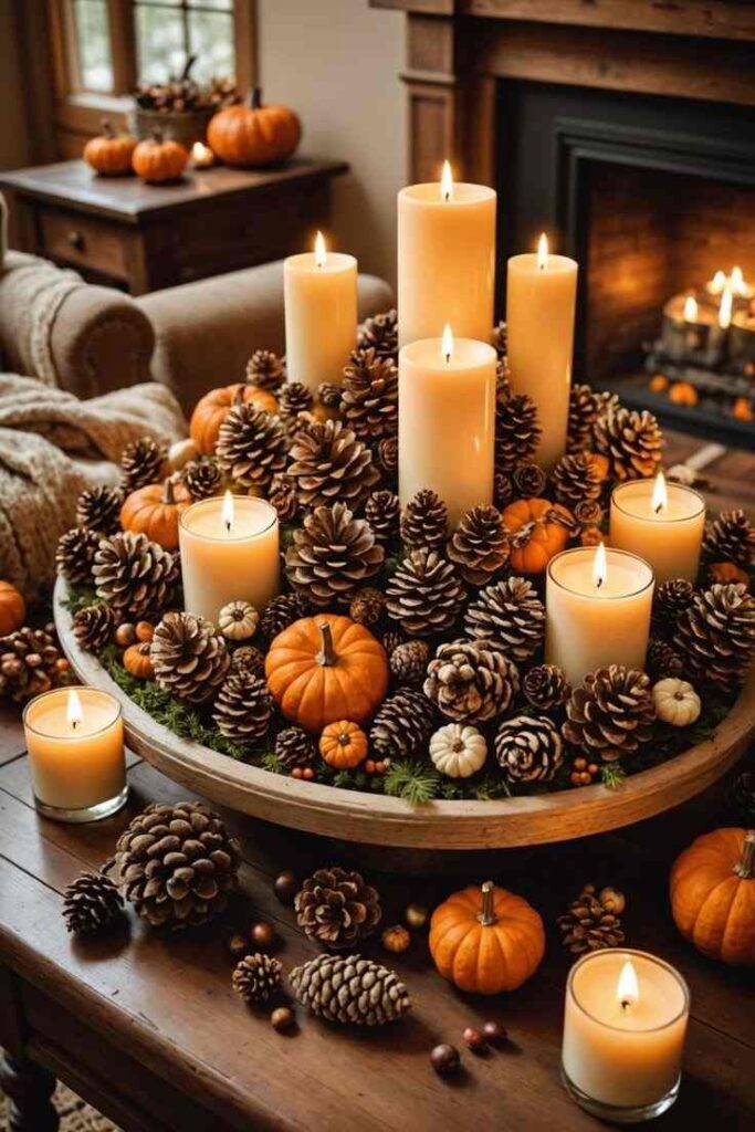 Harvest Candle Display