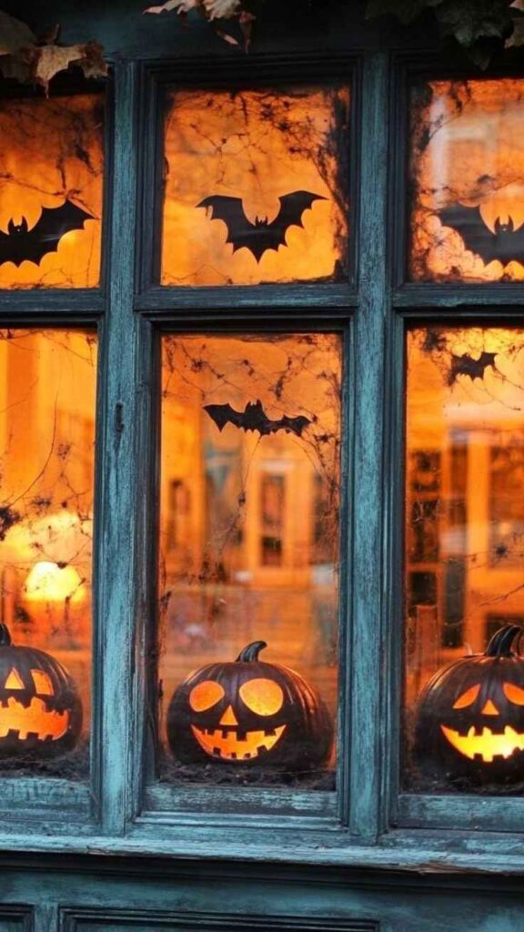 Jack-O'-Lantern Window Showcase