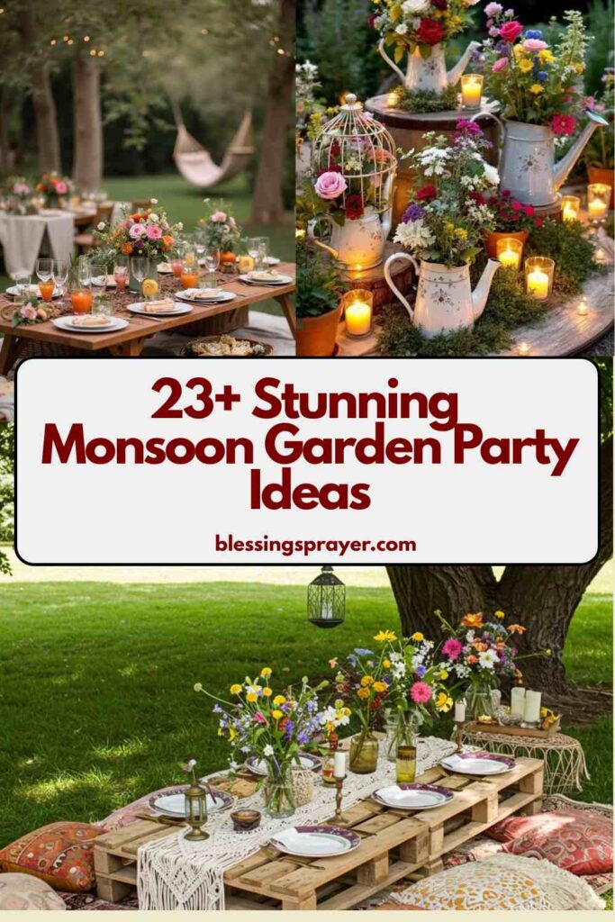 Monsoon Garden Party Ideas