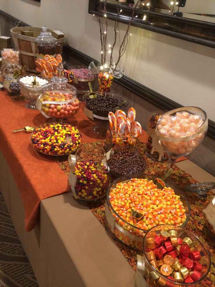 Orange and Black Candy Station