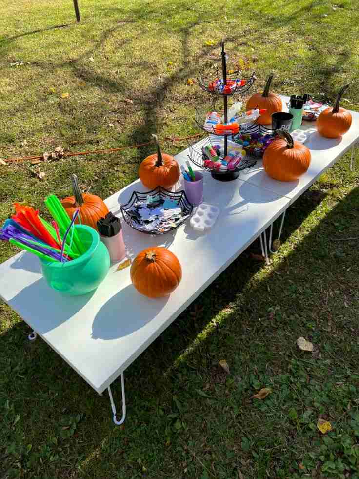 Outdoor Pumpkin Painting Party