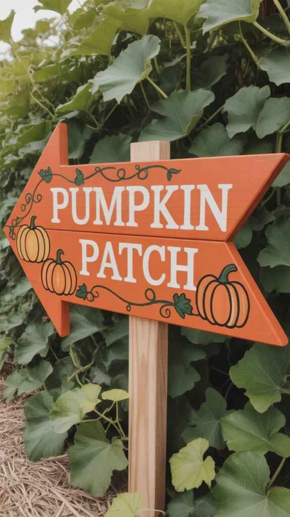 Pumpkin Patch Welcome Sign