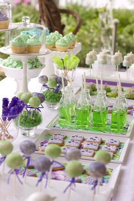Purple and Green Candy Corner